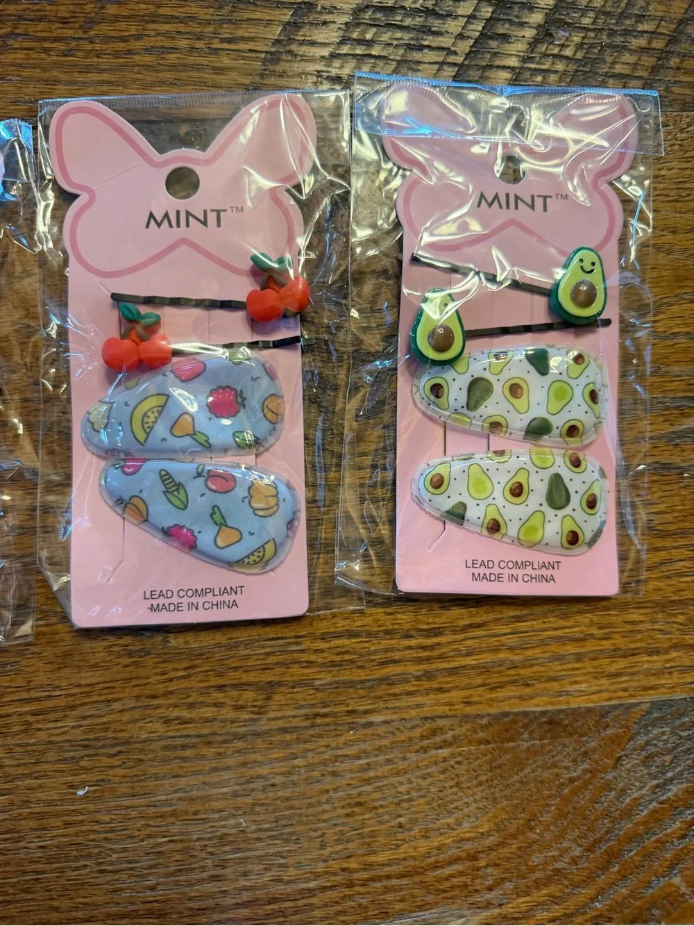 Mint Kids Hair Clip Set - Pink, Yellow, Blue, Green